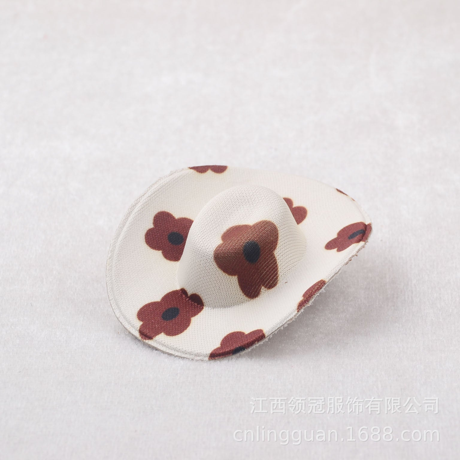 Wholesale Black and white block print toy cowboy hat toy doll hat eva hat 6.8cm